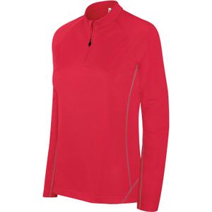 pa336-sportyred-women-s-sweatshirt-proact-running-1-4-zip-light-red