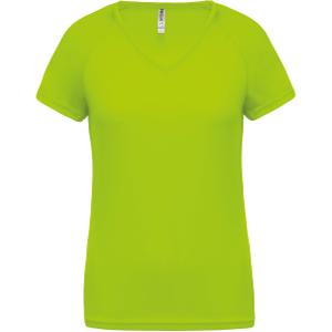 pa477-lime-women-s-v-neck-t-shirt-proact-sport-flashy-green