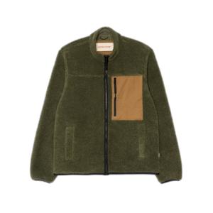 7816-army-short-plush-jacket-with-contrasting-chest-pocket-revolution-army