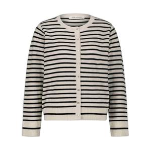 snos432-9096-striped-women-s-cardigan-sofie-schnoor-cissesw-black-off-white