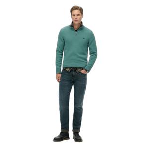 m6110706a-ab6-cotton-sweater-with-a-trucker-collar-superdry-teal-blue