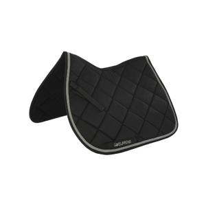 suh00001-black-lightgrey-quilted-showjumping-saddle-pad-for-horse-supreme-lime-one-size