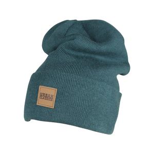 tb626-01149-bonnet-urban-classic-leatherpatch-long-blue-duck-one-size