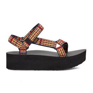 1008844-mkl-51-flat-sandals-for-women-teva-universal-modern-check-lemon-drop