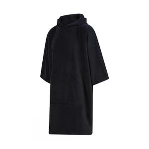 tc810-black-sponge-poncho-towel-city-black-one-size