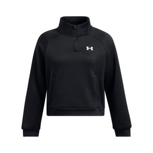 1386505-001-women-s-1-2-zip-training-top-under-armour-fleecer-pro-black-white