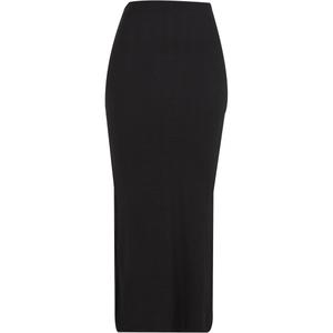 tb6940-00007-high-slit-skirt-for-women-urban-classics-rib-black