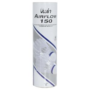 uba150w-tube-of-6-badminton-shuttlecocks-uwin-airflow-150-white-m