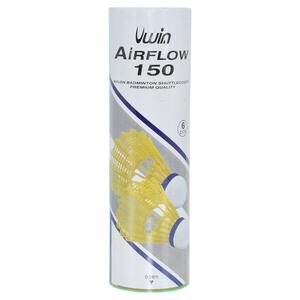 uba150y-tube-of-6-badminton-shuttlecocks-uwin-airflow-150-yellow-m