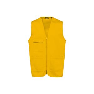 wk608-yellow-multi-pocket-polycotton-vest-wk-designed-to-work-yellow